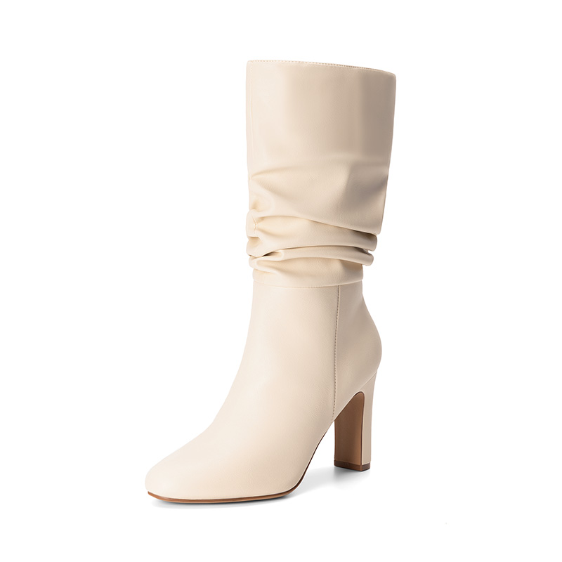 Slouchy Mid calf Boots DREAM PAIRS